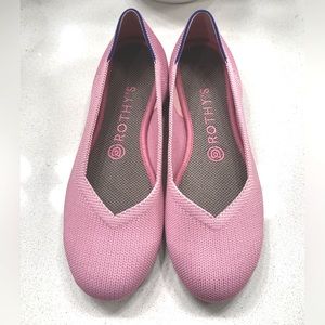Rothy’s The Flat Begonia Pink Round Toe Ballet